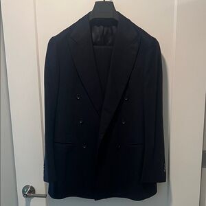 Suitsupply Navy Double-Breasted Blazer